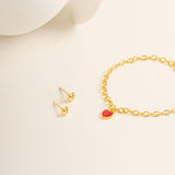 Twinkle Heart Studs - Standard