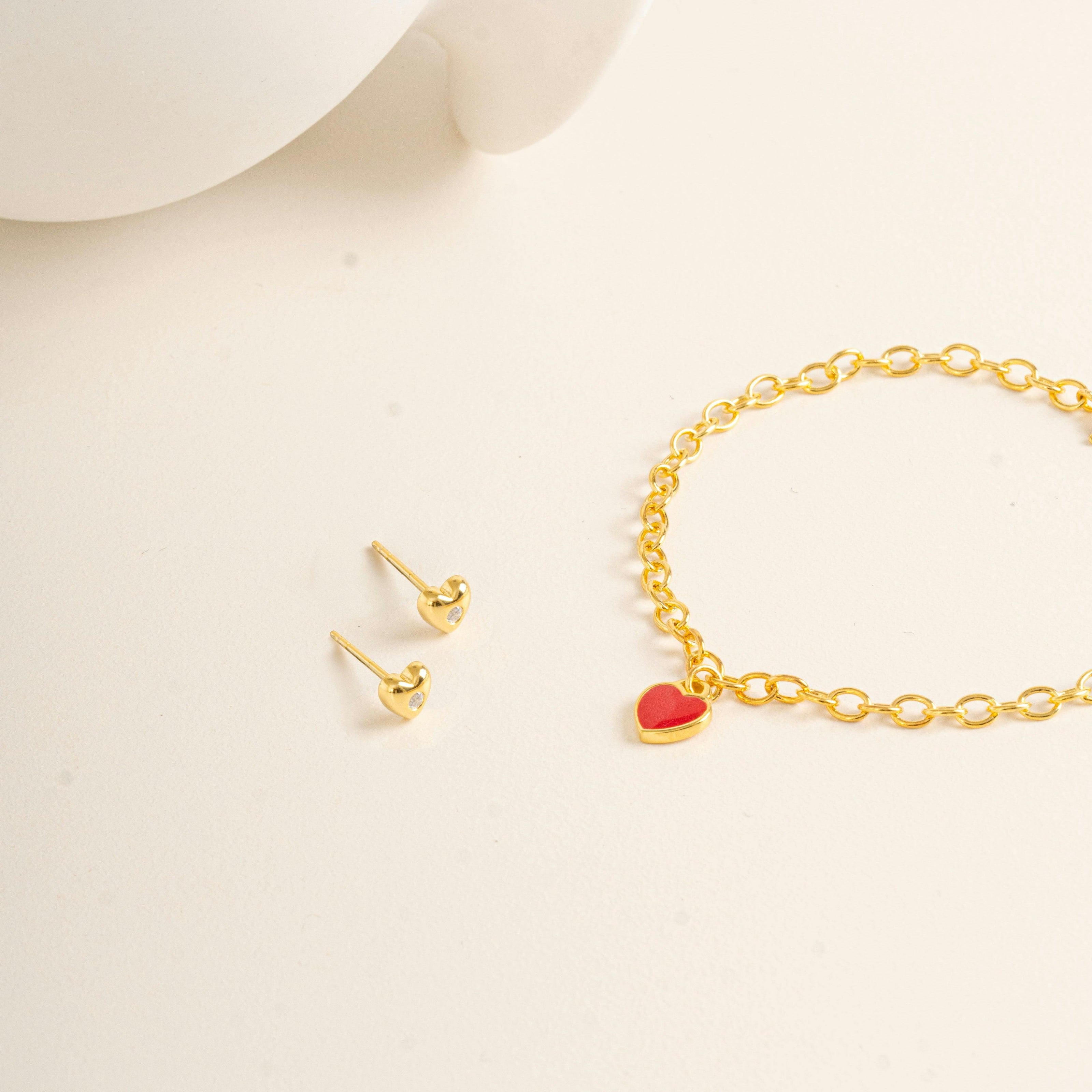 Twinkle Heart Studs - Standard