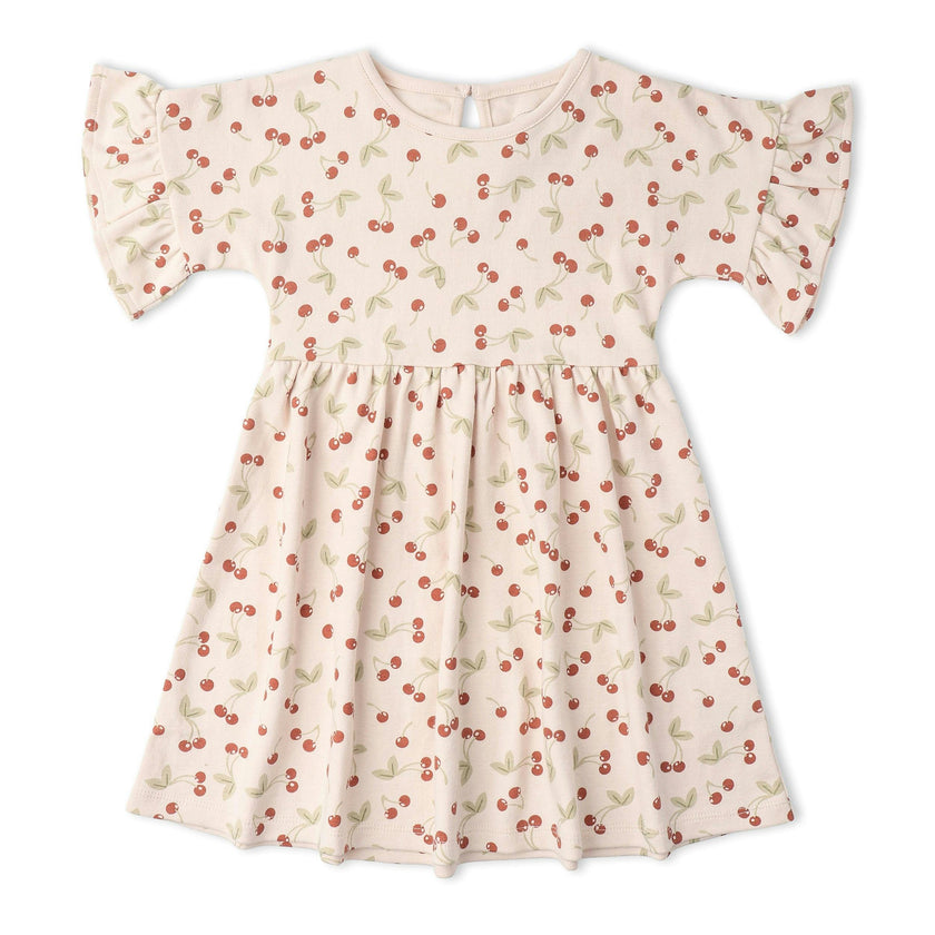 Organic Dolman Sleeve Dress - Cherry
