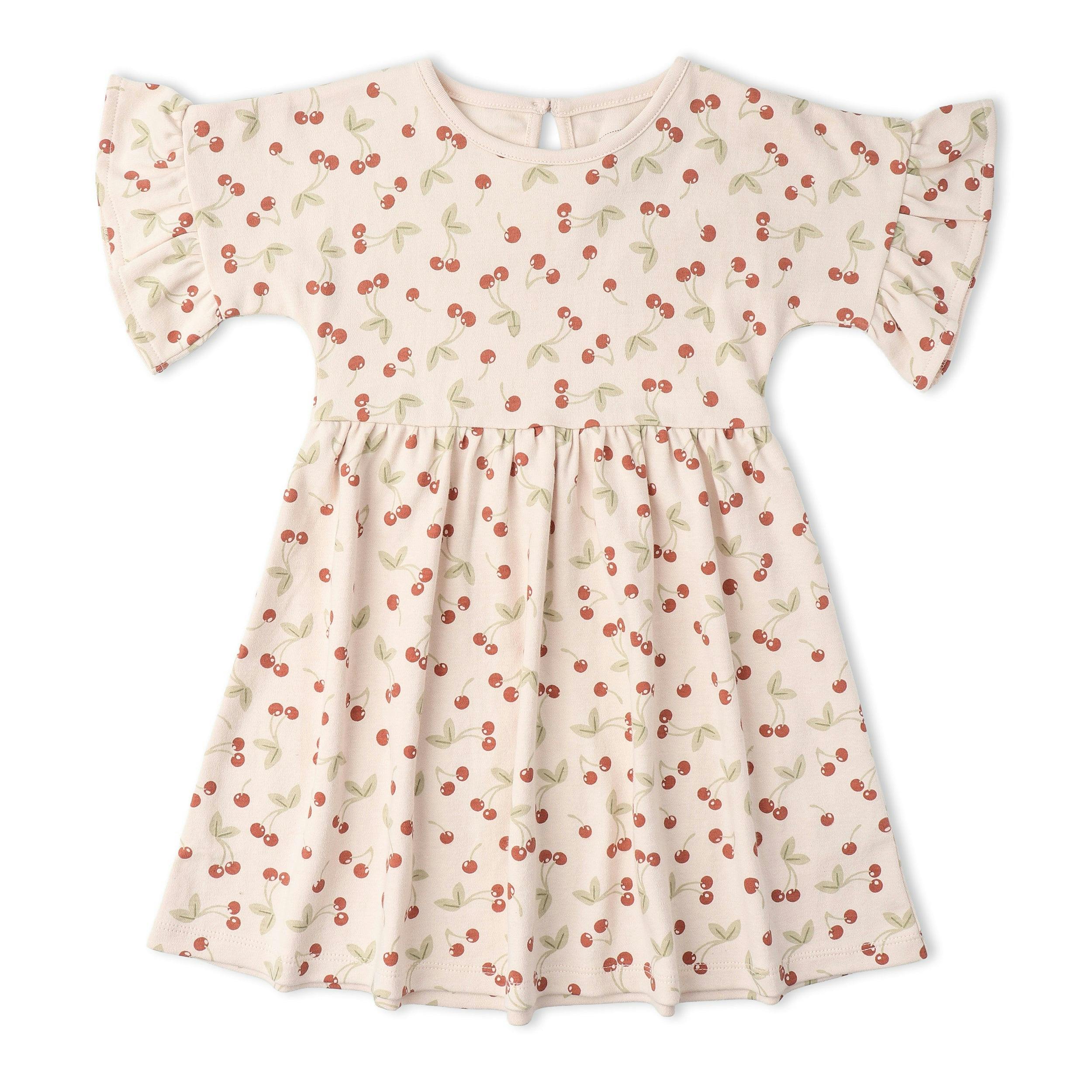Organic Dolman Sleeve Dress - Cherry