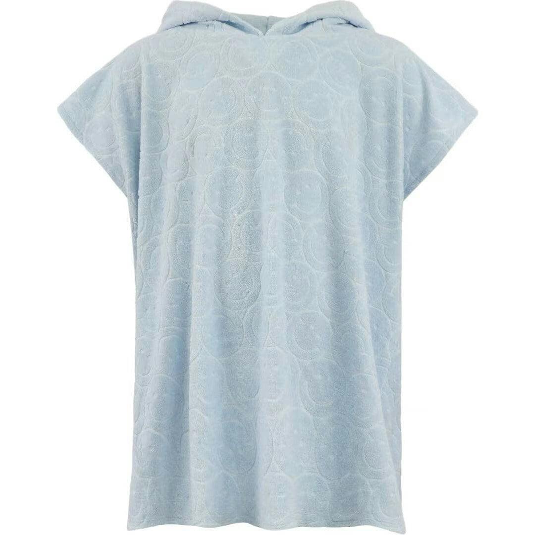 Embossed Emoji Terry Poncho