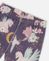 Organic Cotton Two-Piece Pajamas Watercolor Unicorns