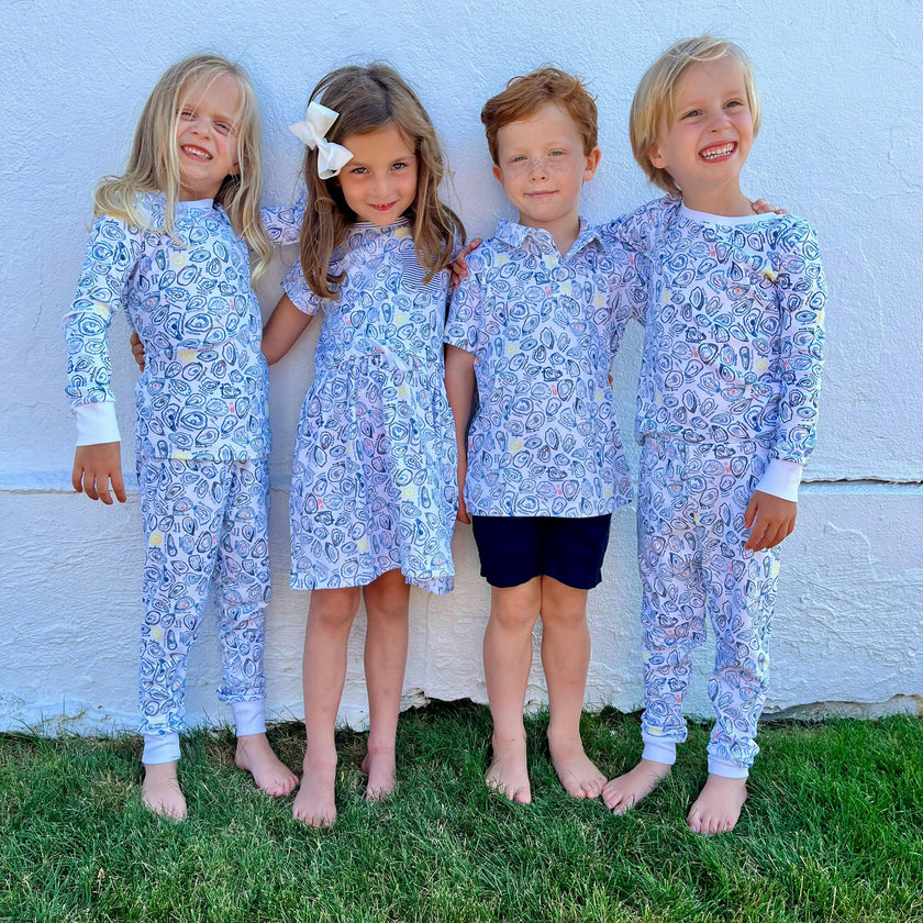 Oysters Two Piece Kids Pajamas