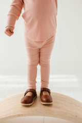 Ribbed Leggings Dusky Orchid