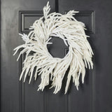 Norfolk Collection - Real Touch White Norfolk Pine Front Door Christmas Holiday Winter Wreath