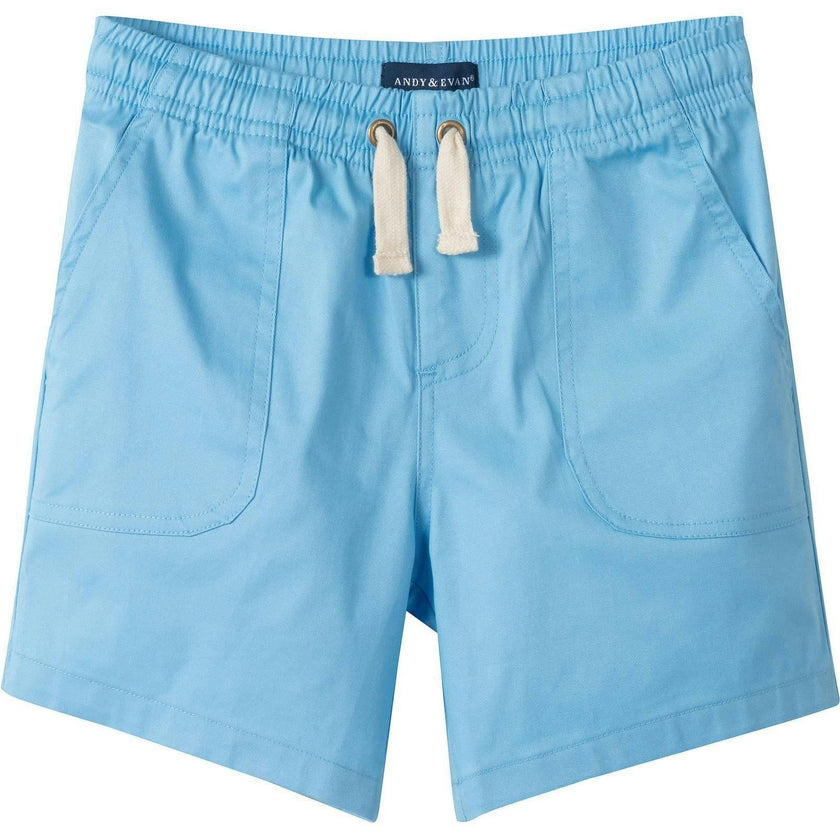 Boys Stretch Twill Shorts | Sky Blue