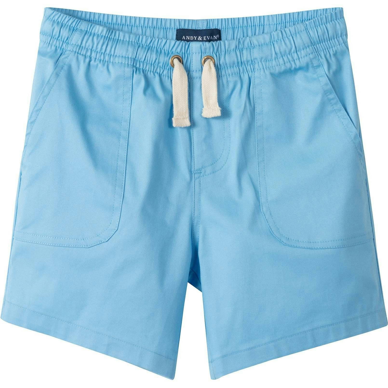Boys Stretch Twill Shorts | Sky Blue