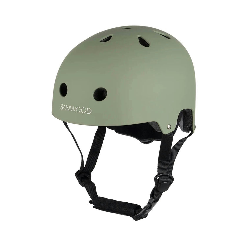 Banwood Classic Kids Bike Helmet — Matte Forest Green