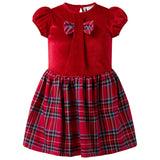 Velvet Check Party Dress