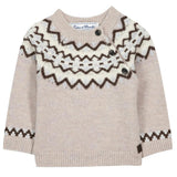 TARTINE ET CHOCOLAT Alpine Baby Sweater - Moka
