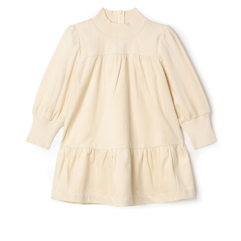 Textured Velvet Dress Black