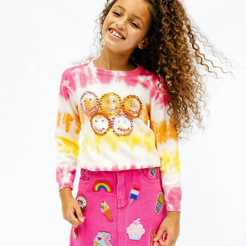 All About Patch Hot Pink Denim Skirt