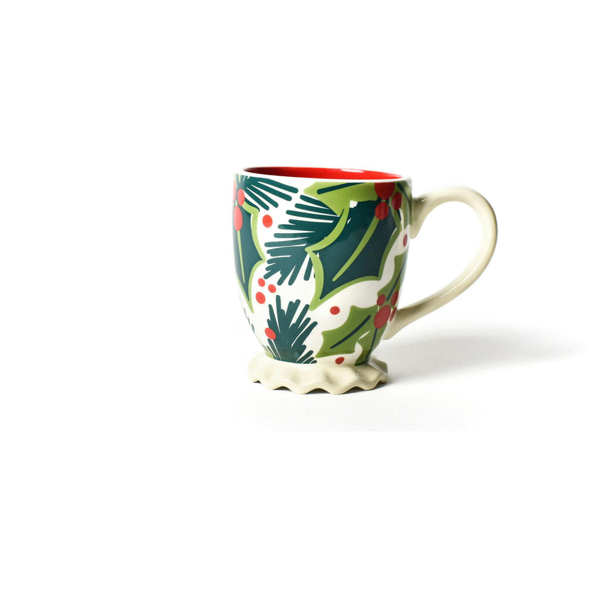 Holly Ruffle Mug