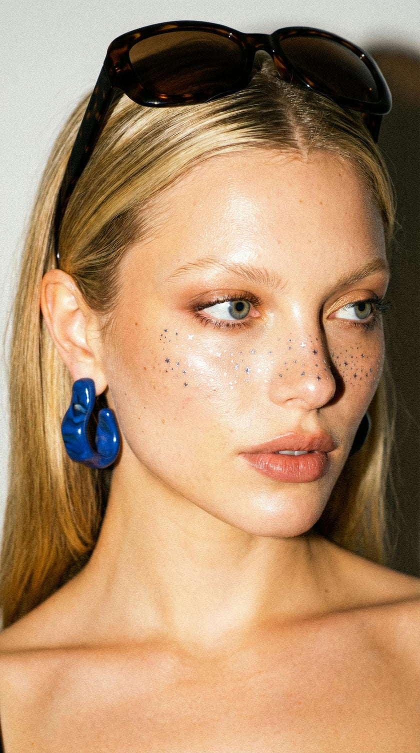 Silver Glitter Freckles Makeup Patches