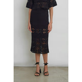 JANA CROCHET SKIRT | BLACK