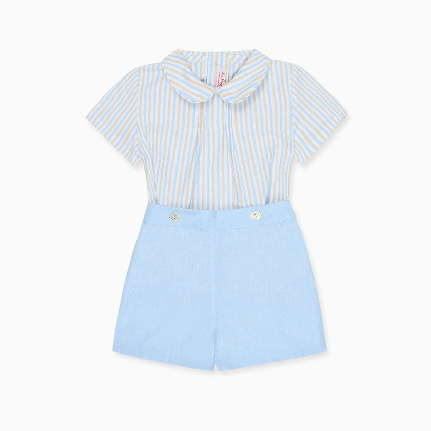Caramel Stripe Mattia Baby Boy Set