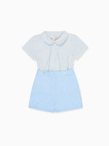 Caramel Stripe Mattia Baby Boy Set