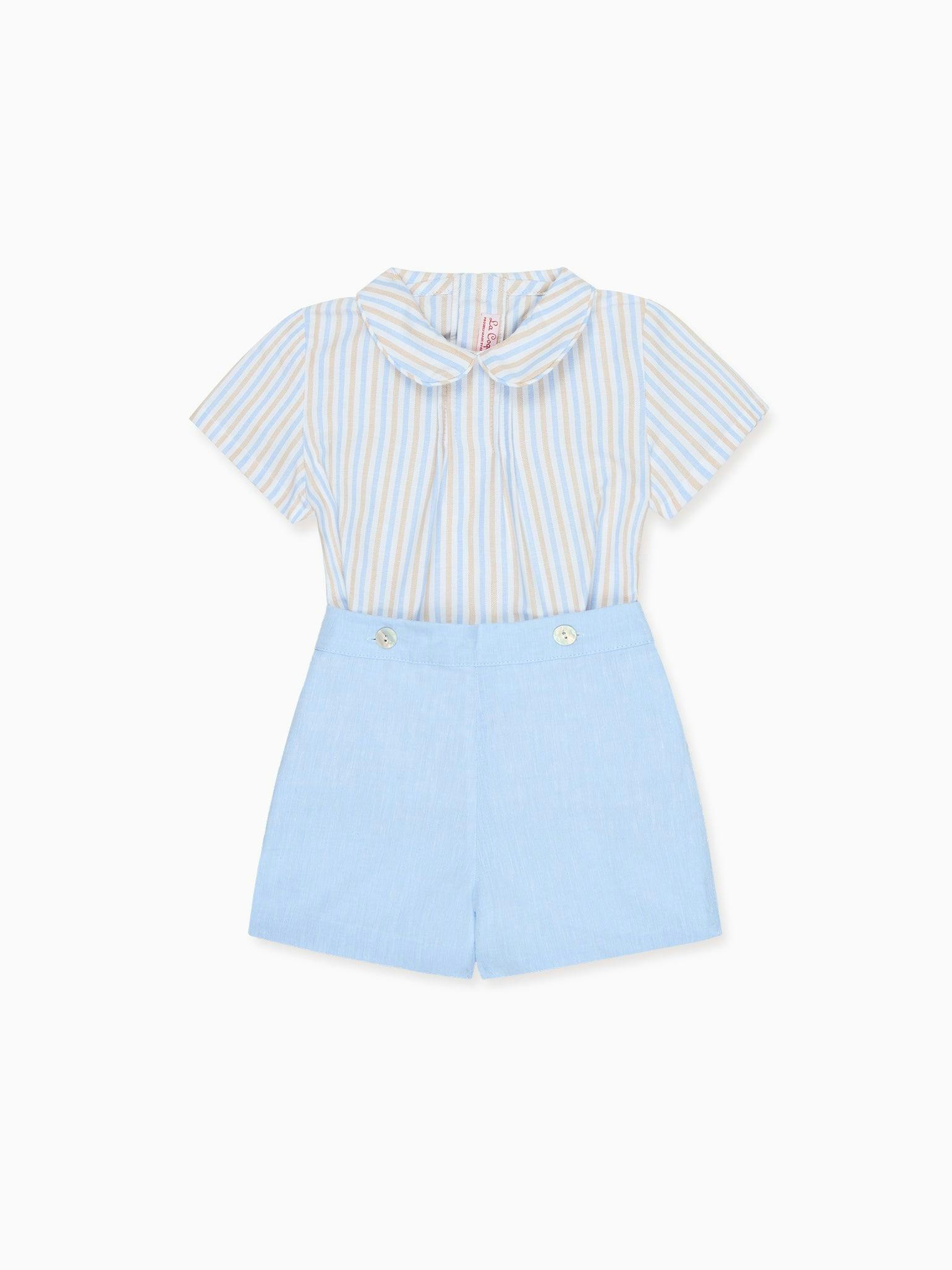 Caramel Stripe Mattia Baby Boy Set