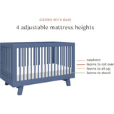 Hudson 3-In-1 Convertible Crib With Toddler Bed Conversion Kit