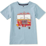 Fire Truck Graphic Tee, Blue
