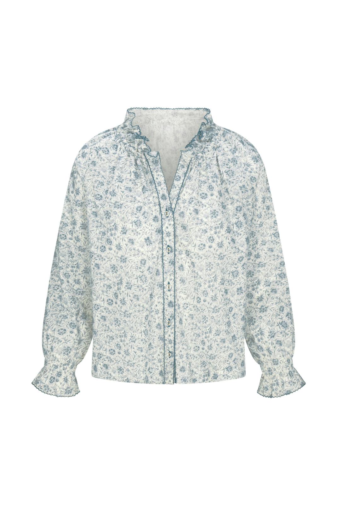 Harper Top in Floral Blues