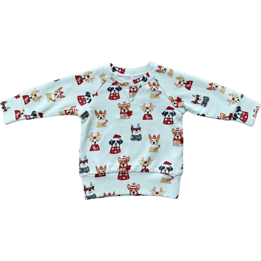Raglan Sweatshirt Christmas Truck
