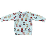 Raglan Sweatshirt Christmas Truck