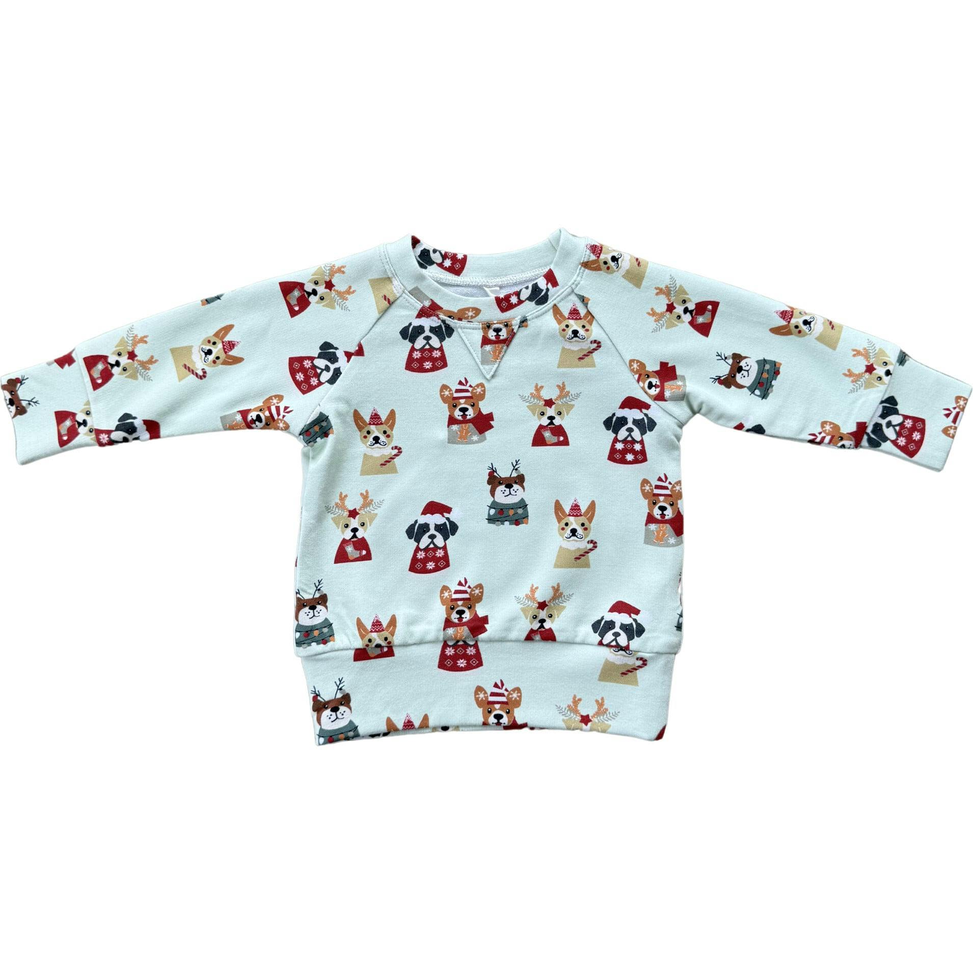 Raglan Sweatshirt Christmas Truck