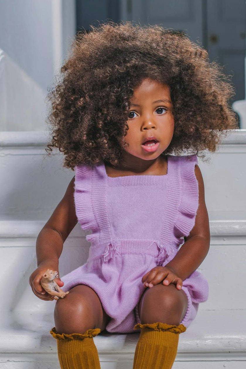 Ruffled Romper| 100% cashmere