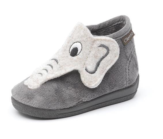 Grey Elephant Slipper