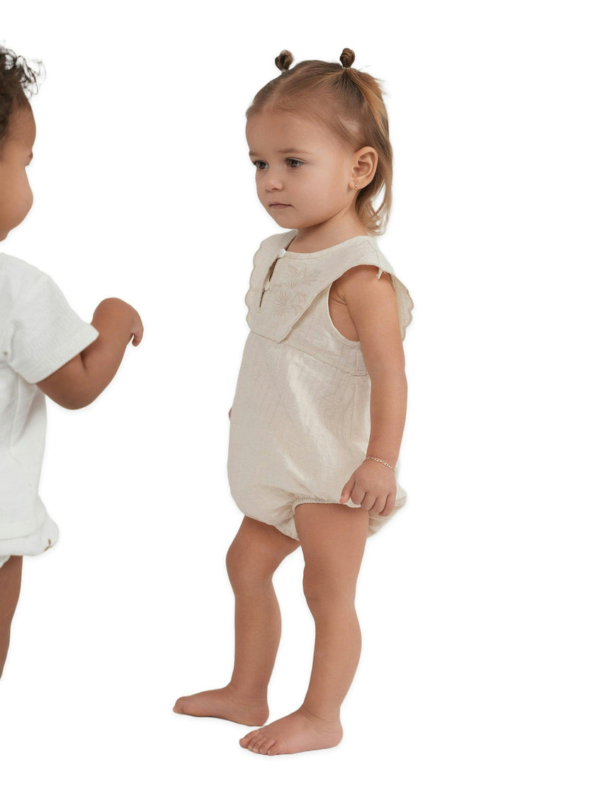 Double Breasted Linen Bubble