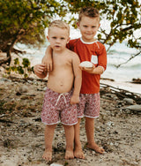Jamie Rashguard Terracotta and Ivory