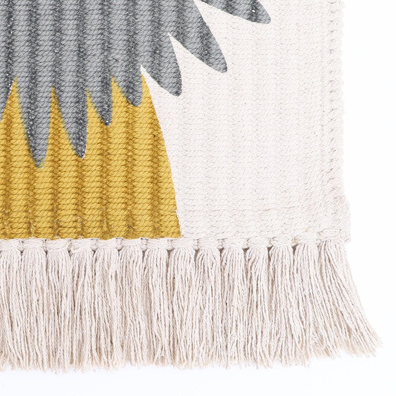 Hand-Woven Fringed Wall Hanging