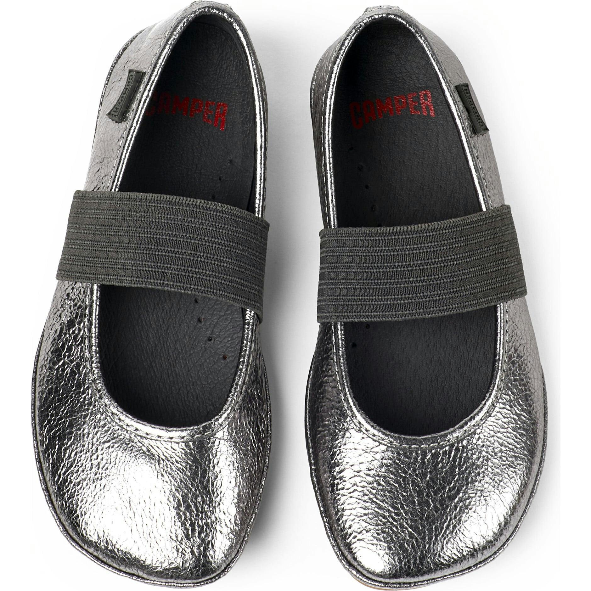Girls Right Ballerina Flats, Grey
