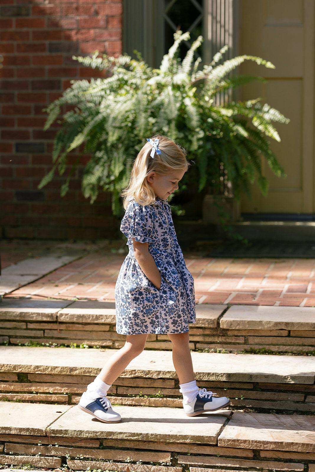Charlotte Dress in Block Flower