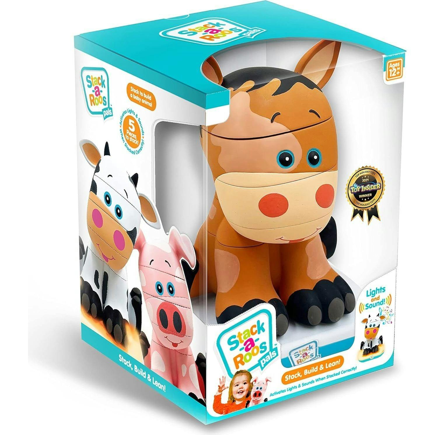 Stack-a-Roos Pals Nesting Stacking Toy w/ Lights & Sounds: Baby