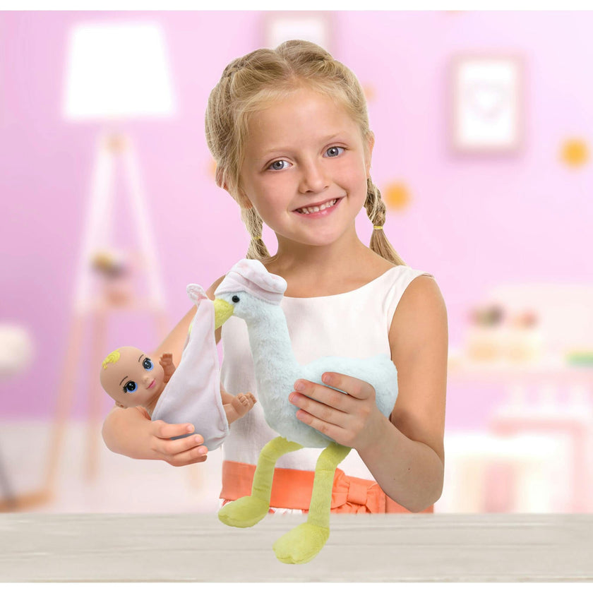 Magic Nursery: 8" Special Delivery Set - Pink - Posable Newborn Baby Doll