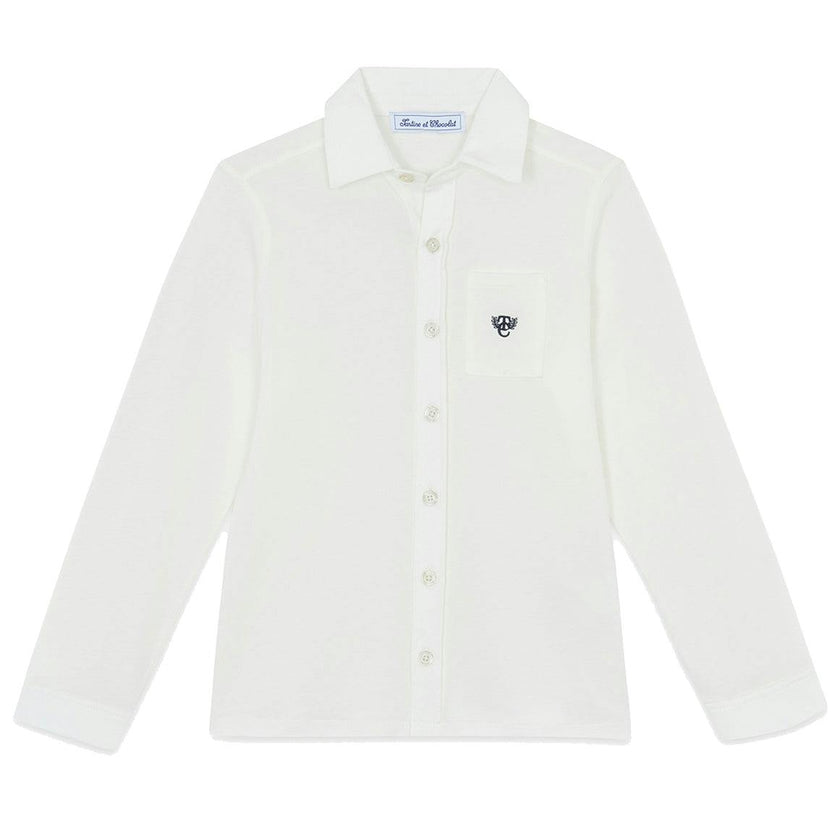 TARTINE ET CHOCOLAT COTTON SHIRT - NACRE