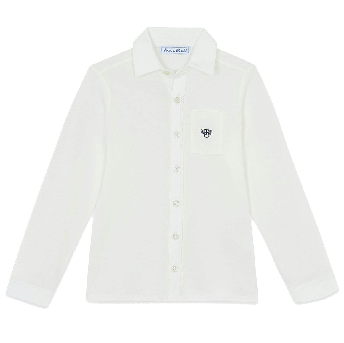 TARTINE ET CHOCOLAT COTTON SHIRT - NACRE