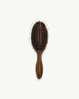 Travel Hair Brush in Tiger's Eye