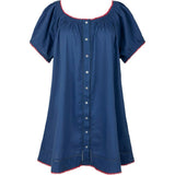 Women's Navy Cotton Coverup