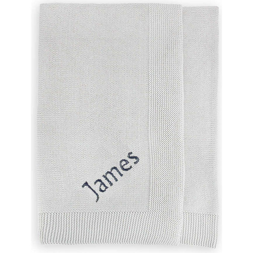 Personalized Knitted Baby Blanket