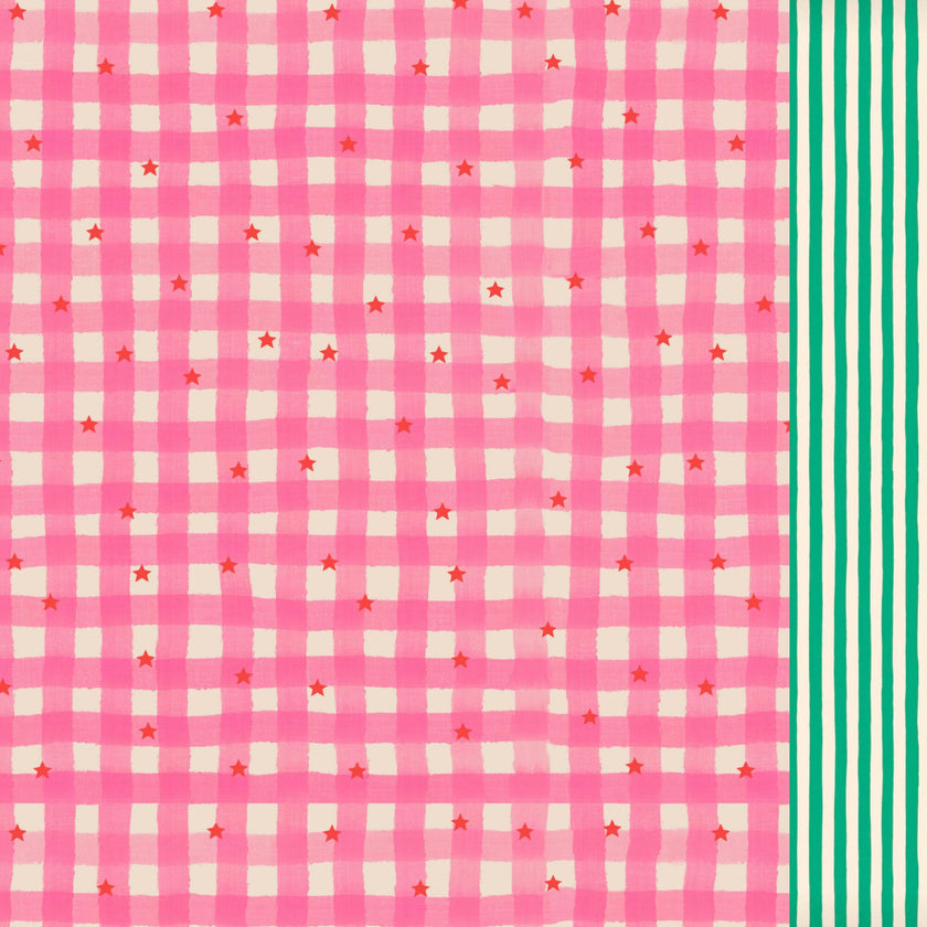 Gingham stars classic swim shorts