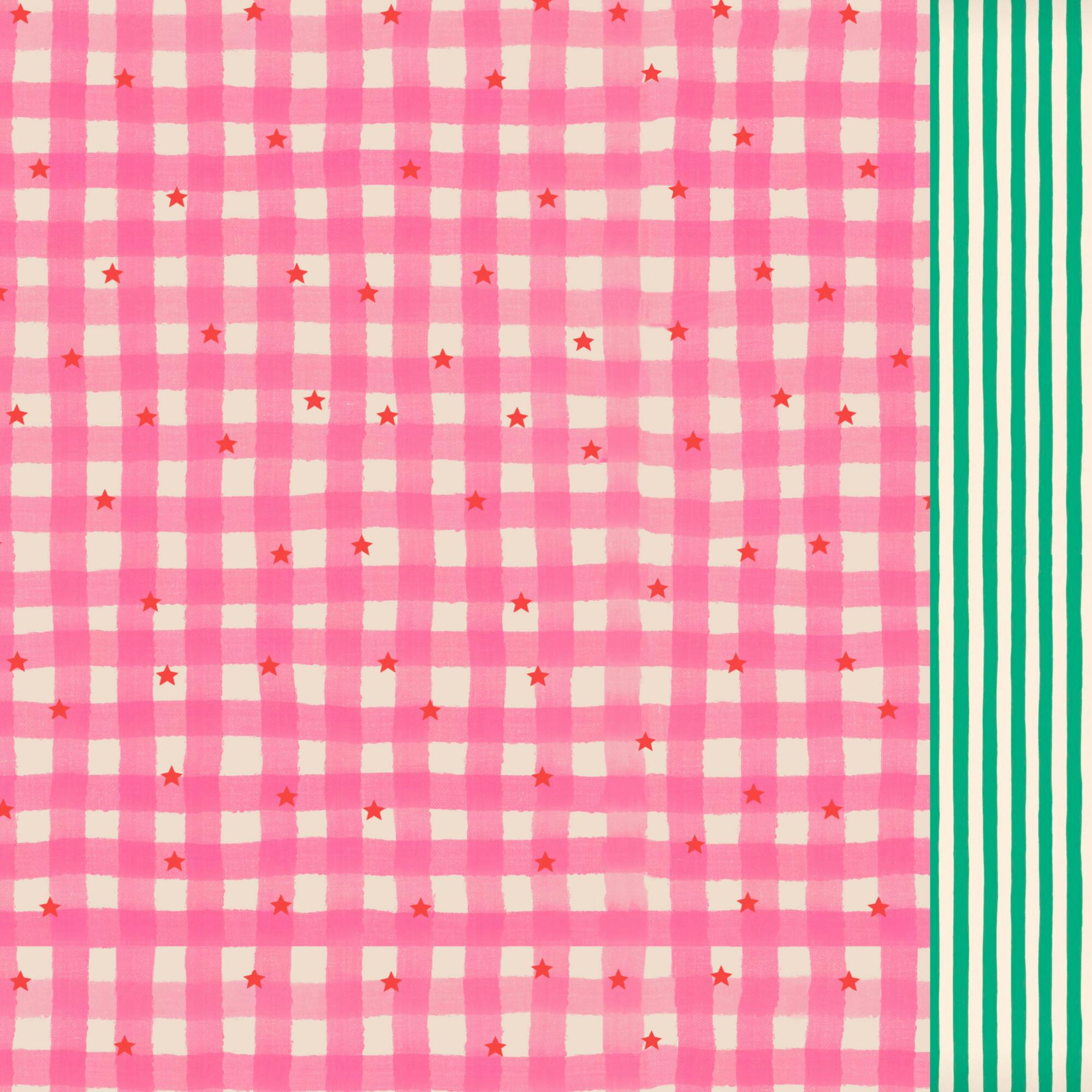 Gingham stars classic swim shorts