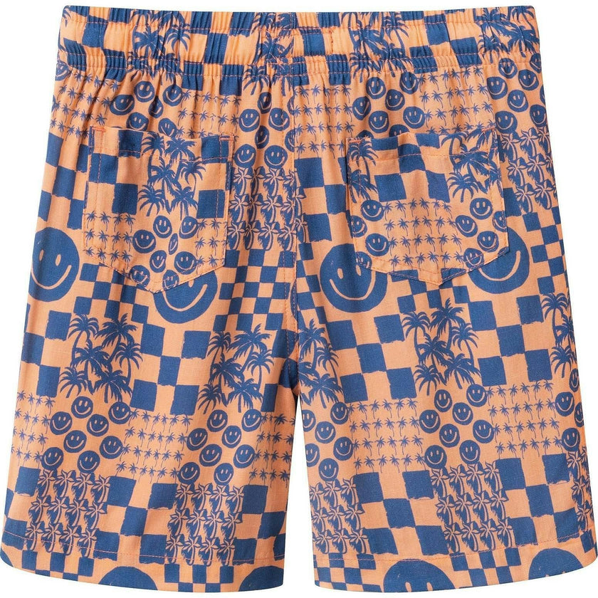 Boys Synthetic Viscose Matching Set | Geometric Smiley