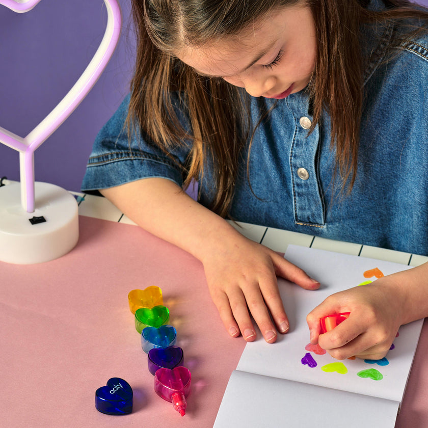 Heart Stacks Stacking Highlighters - 6 Color