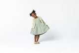 Girls Quilted Poplin Pinafore Dress