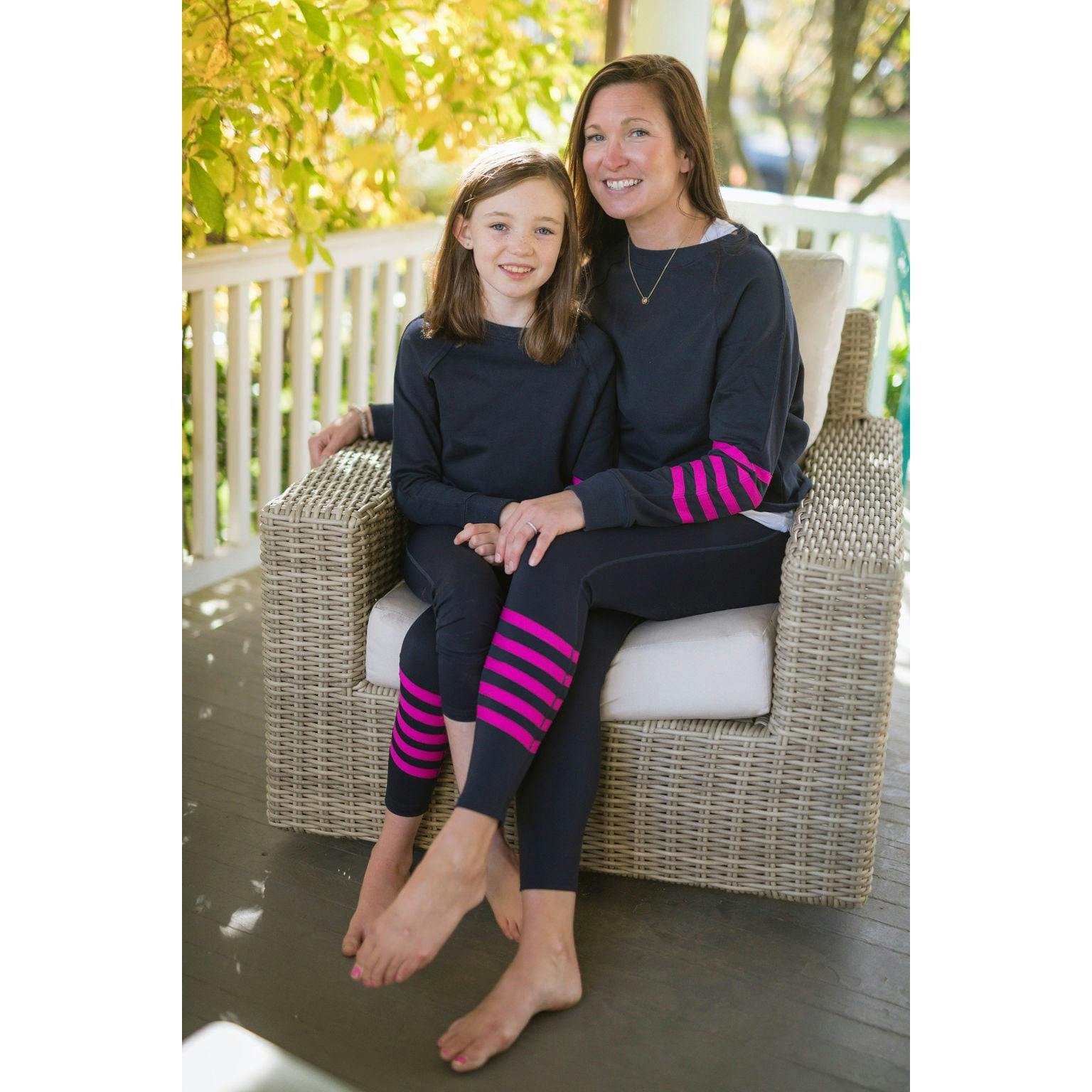 Women's Leggings With Neon Stripes