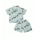Resorts and Islands Palm Trees Cotton 2pc Summer Set