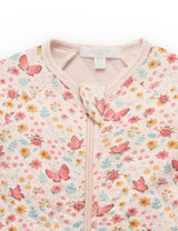 Quilted Growsuit Butterfly Print